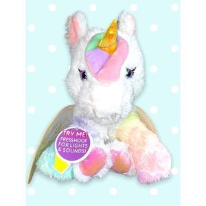 NWT Barbie Talking Lights & Sounds Dreamtopia Pet Doctor Stuffed Unicorn Pet 11"